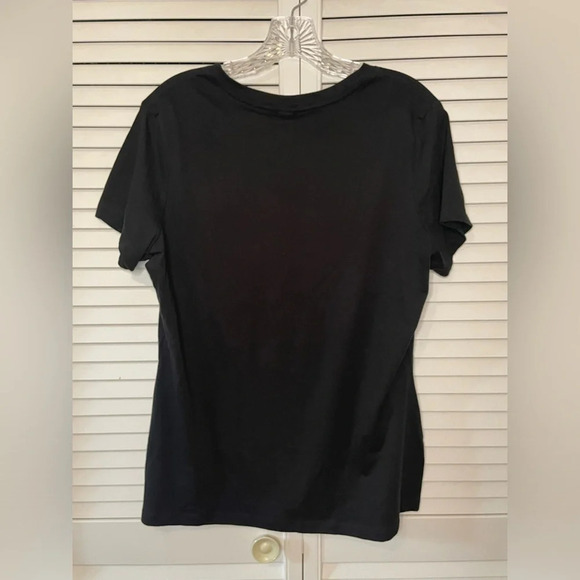 NWOT Women’s Graphic Mental Health V-Neck Tee Tshirt Black All the Feels Large - Picture 6 of 13